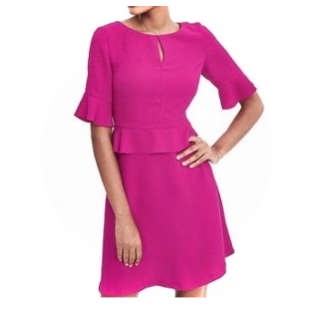 Banana Republic peplum waist dress